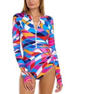 HOST PIC 🌴Trina Turk Rio Rash Guard M~L NWT ❤ ꧁🦚